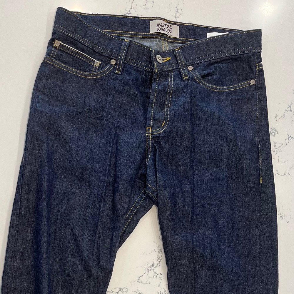 Naked & Famous Feather-Weight Indigo Selvedge (Weird Guy, Men's 32)